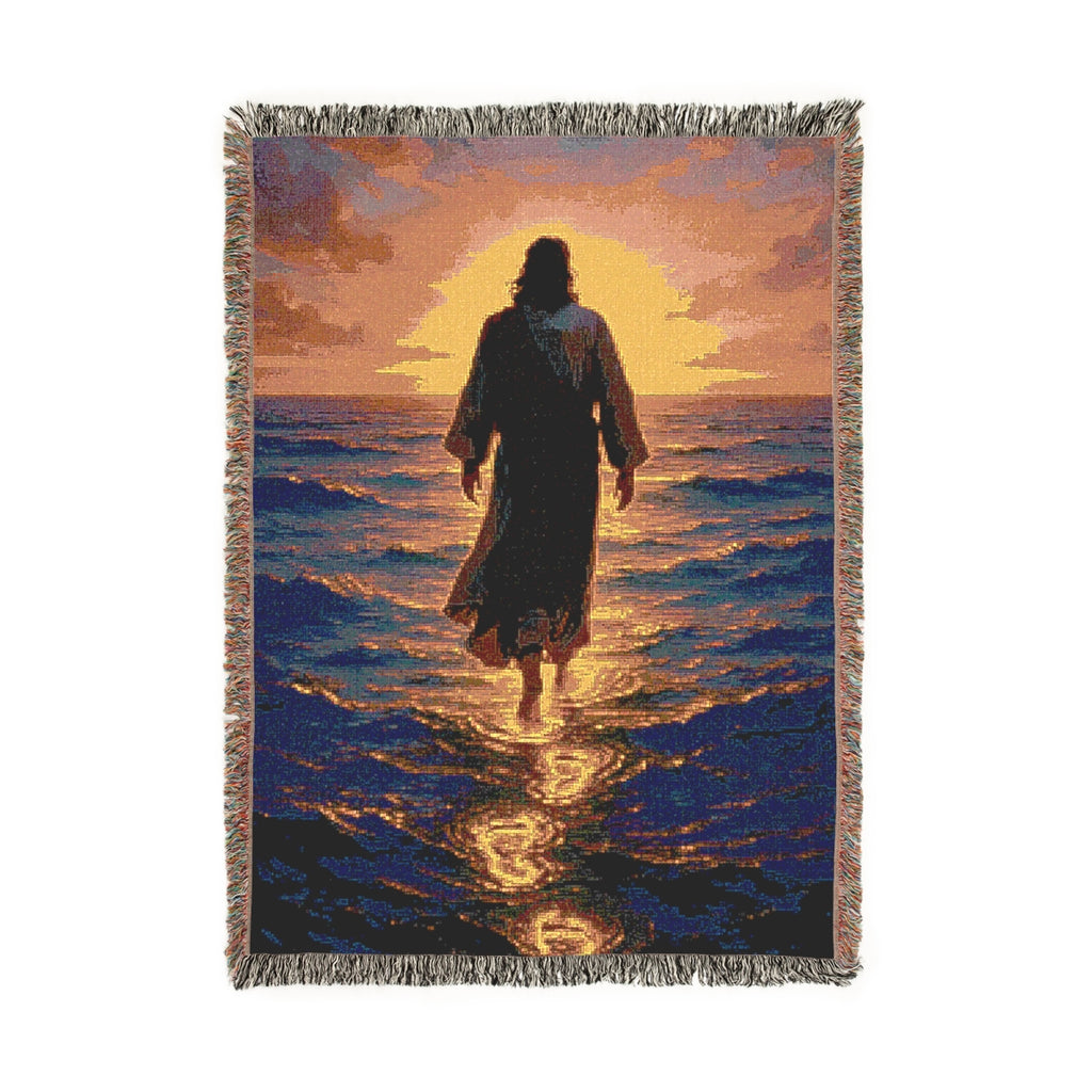 Jesus Woven Blanket